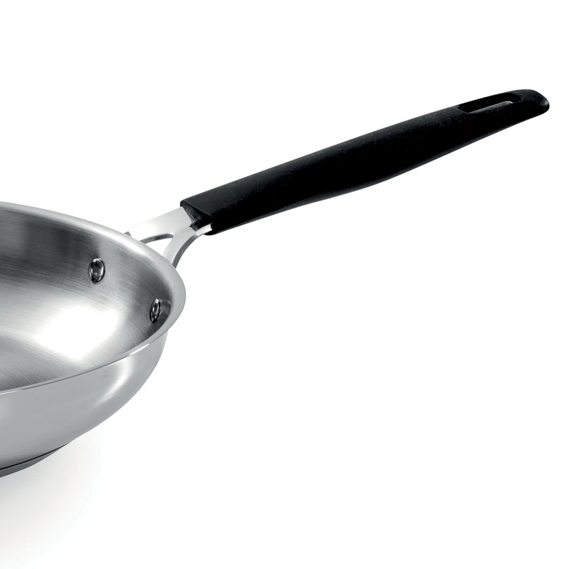 Basic acciaio inox - set 2 padelle cm 24/28