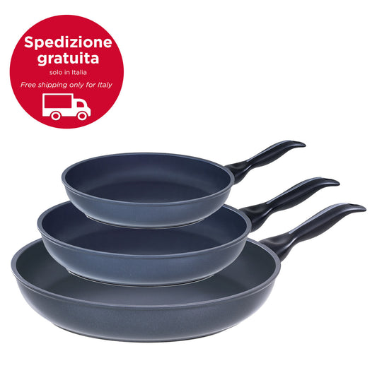 Tris ceramico antiaderente - set padelle 20/24/28