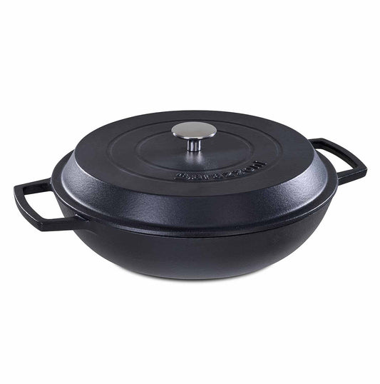 Tegame con coperchio - nero opaco