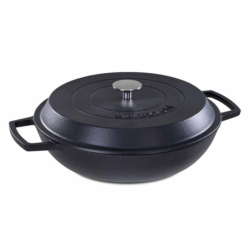 Tegame con coperchio - nero opaco