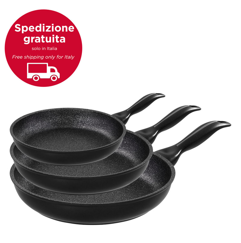 Tris antiaderente - set padelle cm 20/24/28
