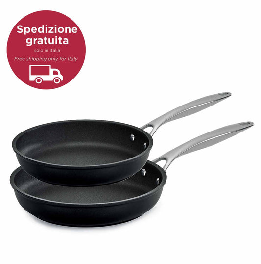 Basic antiaderente - set 2 padelle cm 24/28