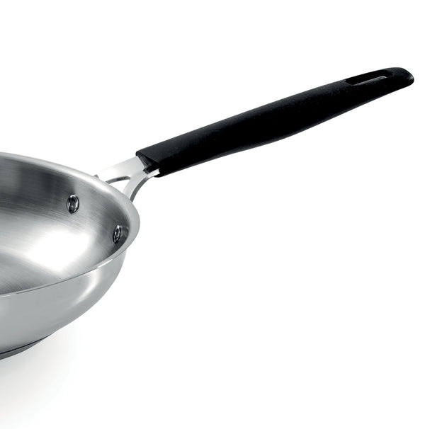 Set 4 pezzi acciaio inox - padellecm 20-24-28 + Wok