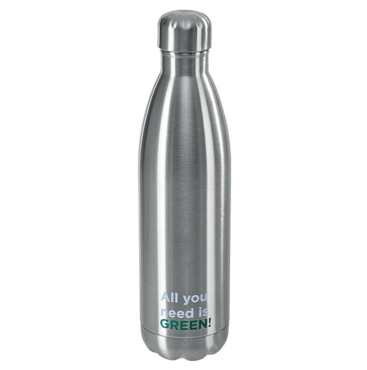 Bottiglia termica in acciaio satinato