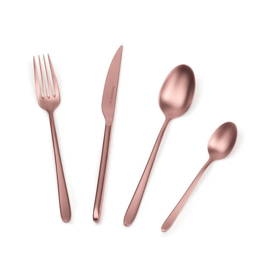 Malachite bronzo satinato - set posate 24 pezzi