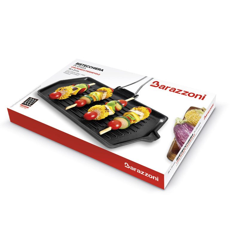 Bistecchiera ghisa con manico pieghevole