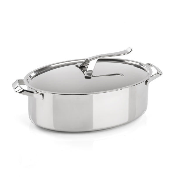 Casseruola ovale con coperchio