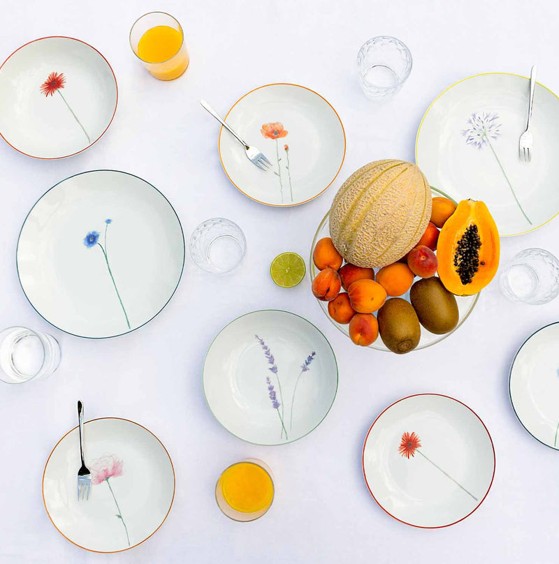 Flower Field - set 18 piatti